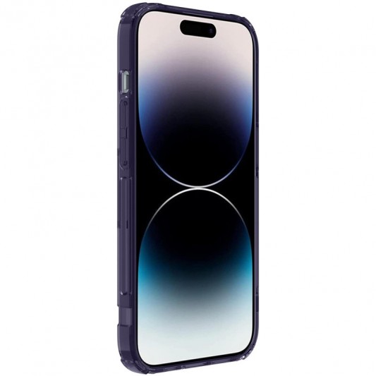TPU чохол Nillkin Nature Pro Series для Apple iPhone 14 Pro (6.1") Темно-фіолетовий (прозорий) - зображення 2 