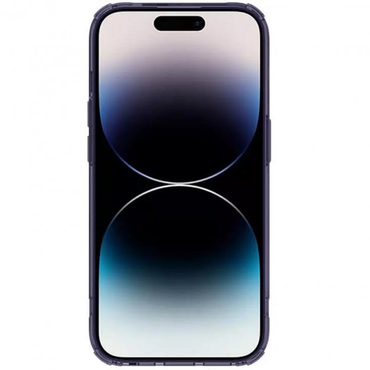 TPU чехол Nillkin Nature Pro Magnetic для Apple iPhone 14 Pro (6.1") Темно-фиолетовый (прозрачный) - изображение 5