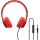 Накладные наушники BOROFONE BO5 (3.5mm/1.2m) Красный