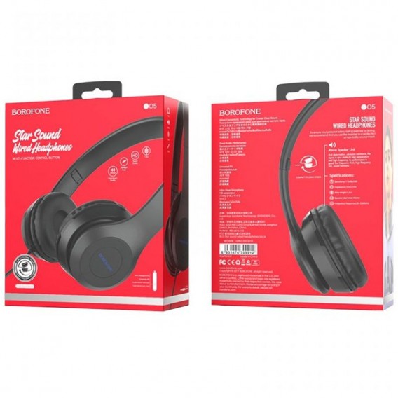 Стерео Наушники BOROFONE BO5, Черный