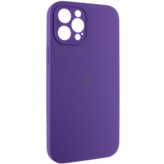 Чехол Silicone Case Full Camera Protective (AA) для Apple iPhone 14 Pro (6.1") Фиолетовый / Amethyst - изображение 1