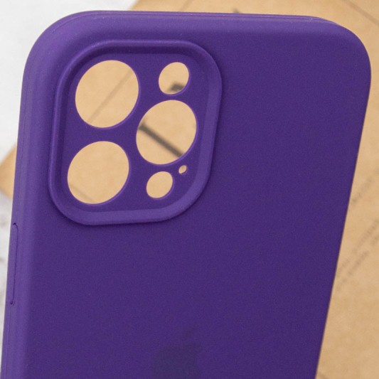 Чехол Silicone Case Full Camera Protective (AA) для Apple iPhone 14 Pro (6.1") Фиолетовый / Amethyst - изображение 5