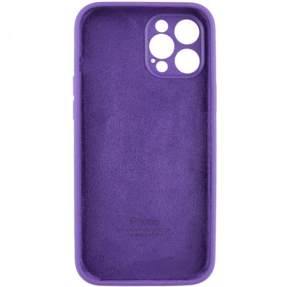 Чохол Silicone Case Full Camera Protective (AA) для Apple iPhone 14 Pro (6.1"), Фіолетовий / Amethyst