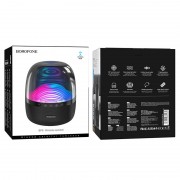 Bluetooth Колонка Borofone BP8 Glazed colorful luminous, Черный