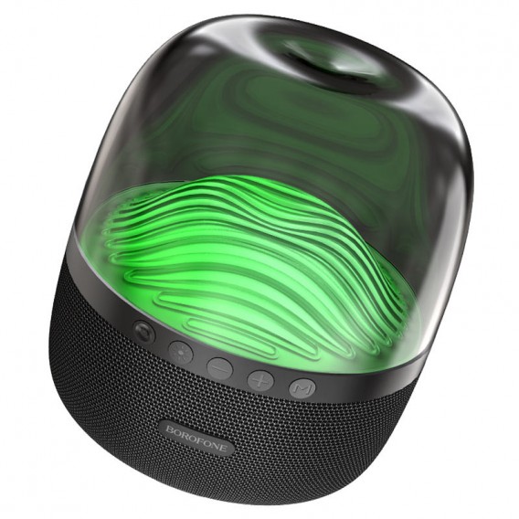 Bluetooth Колонка Borofone BP8 Glazed colorful luminous, Чорний