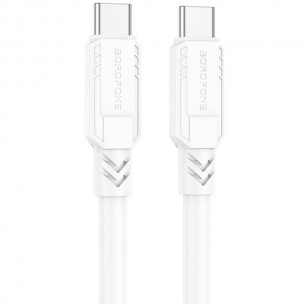 Дата кабель Borofone BX81 Type-C to Type-C 60W (1m) Білий