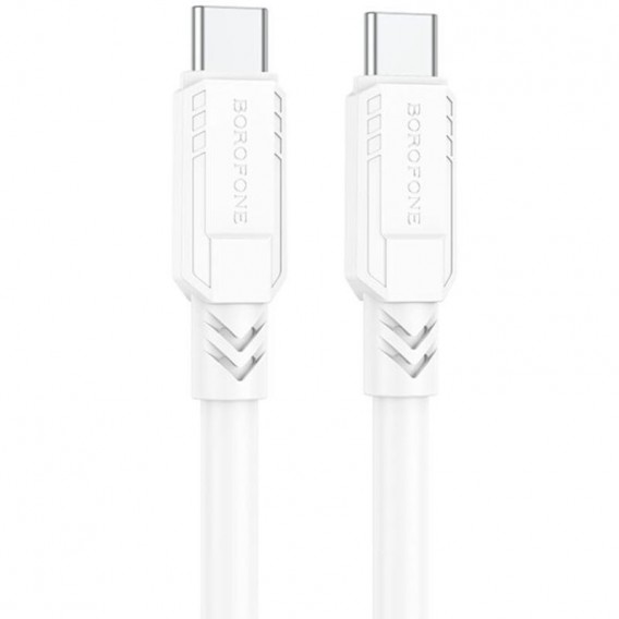 Дата кабель Borofone BX81 Type-C to Type-C 60W (1m) Білий