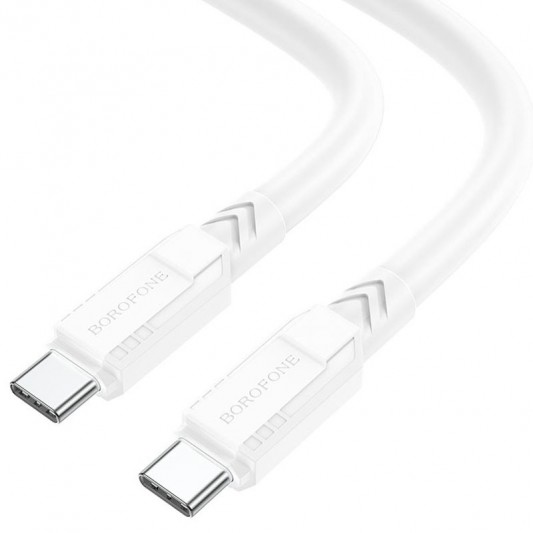 Дата кабель Borofone BX81 Type-C to Type-C 60W (1m) Белый - изображение 1