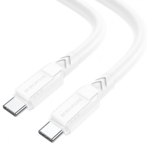 Дата кабель Borofone BX81 Type-C to Type-C 60W (1m) Білий - зображення 1 