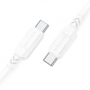 Кабель для телефона Borofone BX81 Type-C to Type-C 60W (1m), Белый