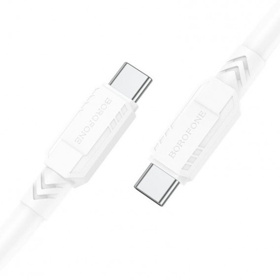Дата кабель Borofone BX81 Type-C to Type-C 60W (1m) Білий - зображення 2 