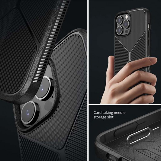 Чехол TPU BlackWood для Apple iPhone 14 Pro (6.1") Черный - изображение 5