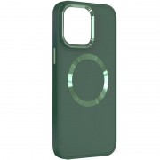 TPU чехол Bonbon Metal Style with MagSafe для Apple iPhone 11 (6.1"), Зеленый / Pine green