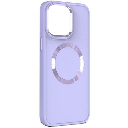 TPU чохол Bonbon Metal Style with MagSafe для iPhone 11, Бузковий / Dasheen