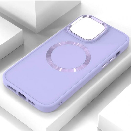 TPU чохол Bonbon Metal Style with MagSafe для iPhone 11, Бузковий / Dasheen - зображення 1 
