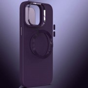 TPU чехол Bonbon Metal Style with MagSafe для Apple iPhone 11 (6.1"), Фиолетовый / Dark Purple