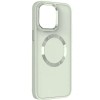 TPU чохол Bonbon Metal Style with MagSafe для Apple iPhone 13 (6.1"), Білий / White