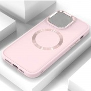 TPU чохол Bonbon Metal Style with MagSafe для Apple iPhone 13 (6.1"), Рожевий / Light Pink
