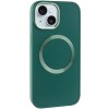 TPU чехол Bonbon Metal Style with MagSafe для Apple iPhone 14 (6.1"), Зеленый / Pine green