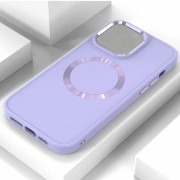 TPU чохол Bonbon Metal Style with MagSafe для Apple iPhone 14 (6.1"), Бузковий / Dasheen