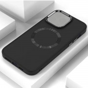 TPU чохол Bonbon Metal Style with MagSafe для Apple iPhone 14 (6.1"), Чорний / Black
