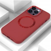TPU чохол Bonbon Metal Style with MagSafe для Apple iPhone 14 Pro Max (6.7"), Червоний / Red