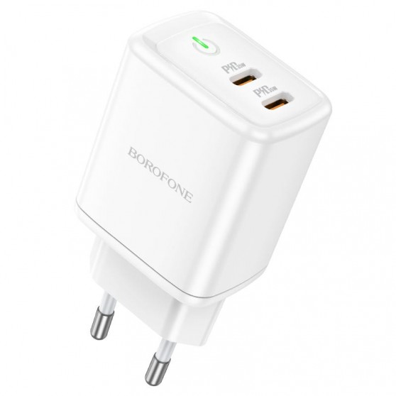 Зарядное устройство Borofone BN9 PD35W (2Type-C), White