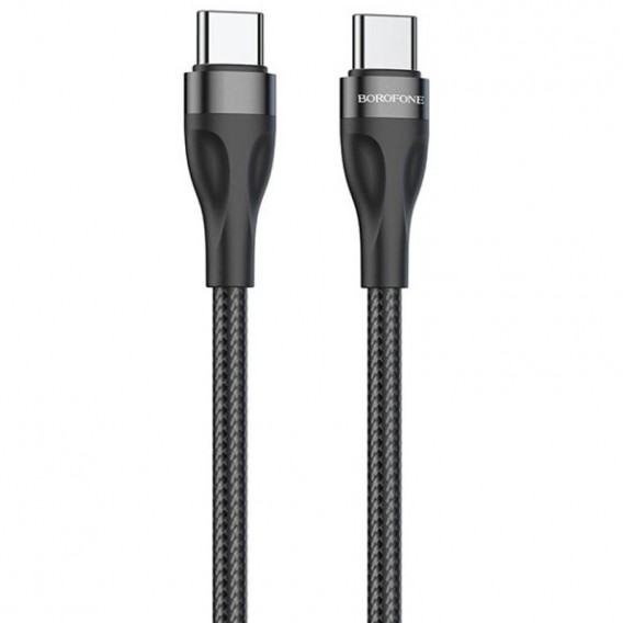 Кабель для телефона Borofone BX61 Source 60W Type-C to Type-C (1m), Black