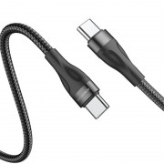 Кабель для телефону Borofone BX61 Source 60W Type-C to Type-C (1m), Black