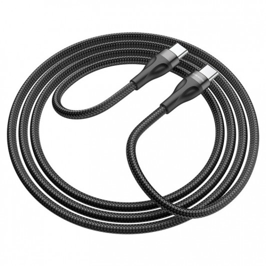 Дата кабель Borofone BX61 Source 60W Type-C to Type-C (1m) Black - зображення 2 