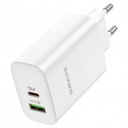 Зарядное устройство Borofone BN10 Sunlight PD65W (1Type-C/1USB), White