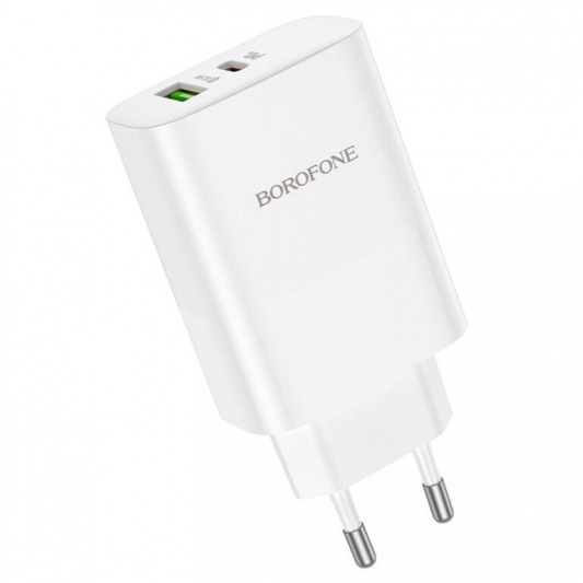 СЗУ Borofone BN10 Sunlight PD65W (1USB-A/1C) White - изображение 4