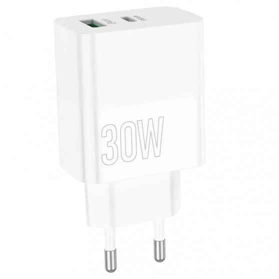 Зарядное устройство Borofone BA75A PD30W+QC3.0, White