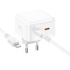 Зарядное устройство Borofone BA76A Source PD35W (2Type-C) + Type-C to Lightning, White