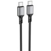 Кабель телефону Borofone BX83 Famous PD60W Type-C to Type-C, Black