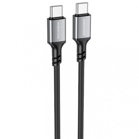 Дата кабель Borofone BX83 Famous PD60W Type-C to Type-C (1m) Black