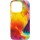 Кожаный чехол Colour Splash with MagSafe для Apple iPhone 14 Pro (6.1") Yellow / Red