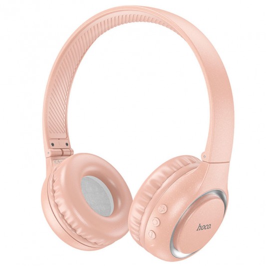 Рожеві Bluetooth навушники Hoco W41 Charm
