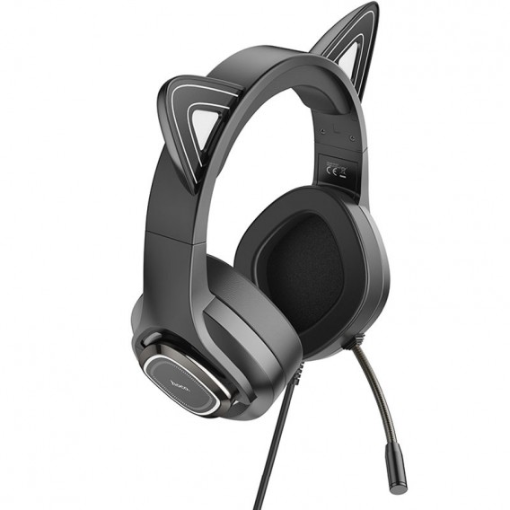 Стерео навушники Hoco W107 Cute cat, Phantom Cat