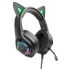 Навушники з вушками Hoco W107 Cute cat, Elf Cat