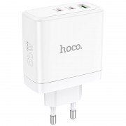 Зарядное устройство Hoco N30 Glory PD65W (2Type-C/1USB), White