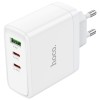 Зарядний пристрій Hoco N30 Glory PD65W (2Type-C/1USB), White