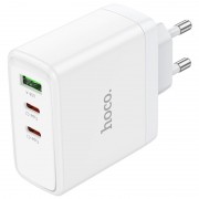 Зарядний пристрій Hoco N30 Glory PD65W (2Type-C/1USB), White