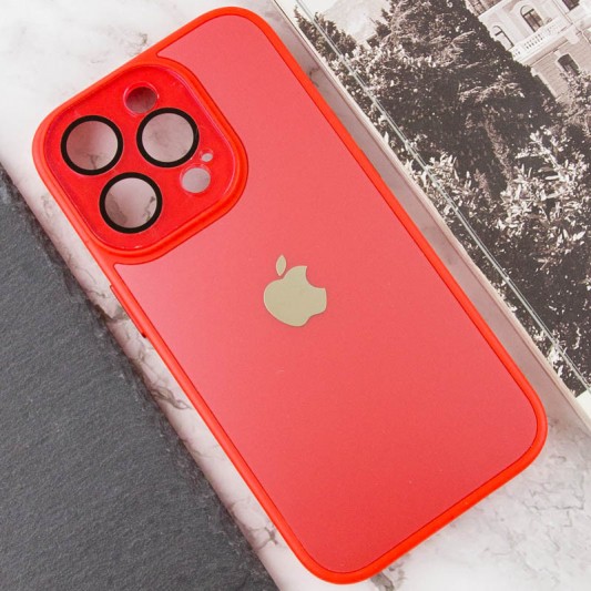 Чохол TPU+Glass Sapphire Midnight для Apple iPhone 14 Pro (6.1"), Червоний / Red - зображення 4 