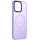 TPU+PC чохол Metal Buttons with MagSafe Colorful для Apple iPhone 14 (6.1") Бузковий / Light Purple