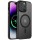 TPU+PC чохол Metal Buttons with MagSafe Colorful для Apple iPhone 14 Pro (6.1") Чорний / Black