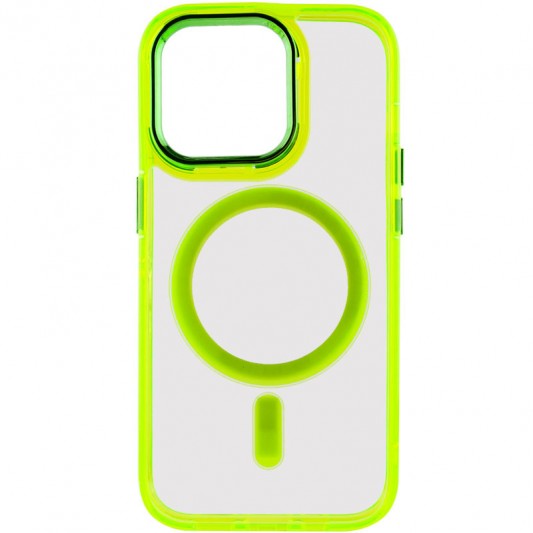 Чехол TPU Iris with MagSafe для Apple iPhone 14 Pro (6.1") Желтый