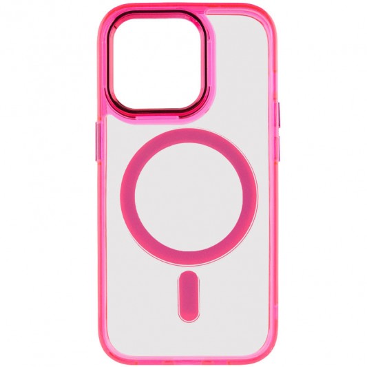 Чехол TPU Iris with MagSafe для Apple iPhone 14 Pro (6.1") Малиновый