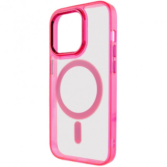 Чехол TPU Iris with MagSafe для Apple iPhone 14 Pro (6.1") Малиновый - изображение 2
