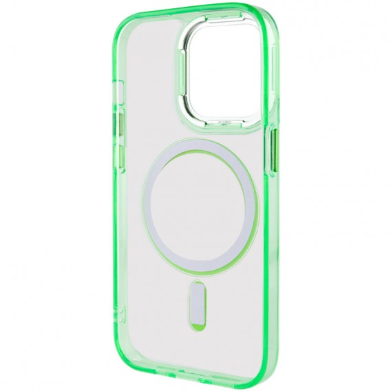 Чохол TPU Iris with MagSafe для Apple iPhone 14 Pro (6.1"), Салатовий
